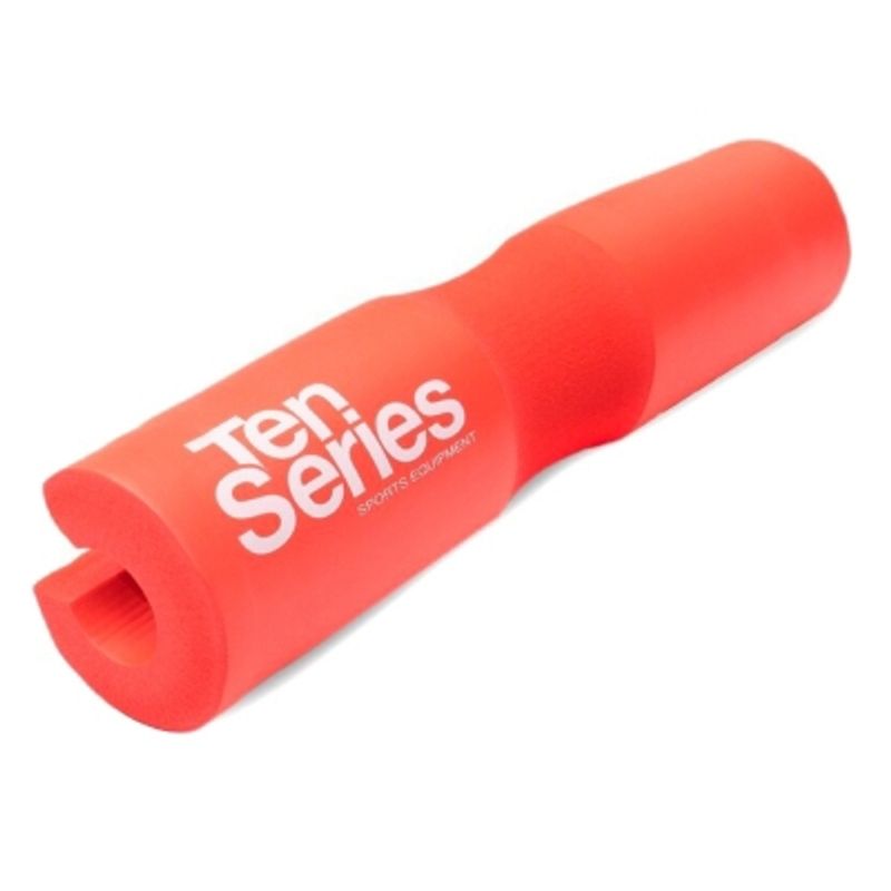 TEN SERIES - Soporte Barra Barbell Pad Rojo Ten Series