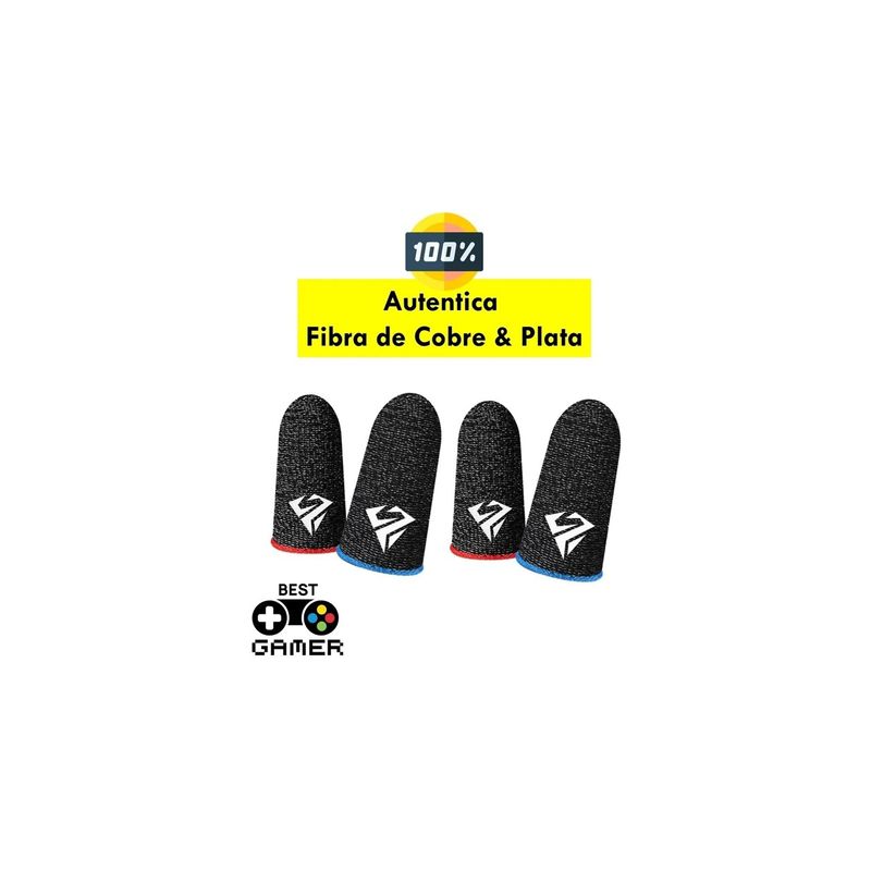 GENERICO - Pack 4 Dedales Gamer Fundas Para Dedos Pugb Cod Freefire