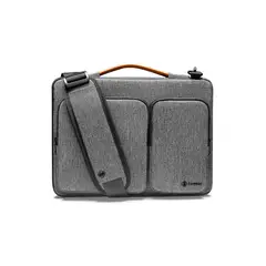 TOMTOC - Bolso de hombro a42 para notebook/mac 15.6''gris