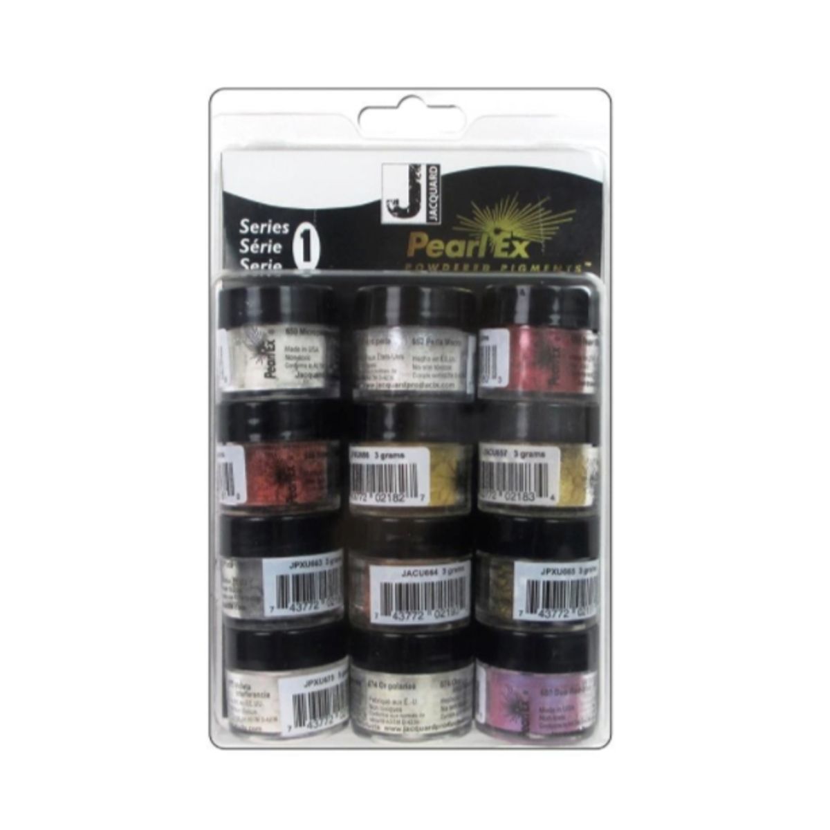 JACQUARD - PIGMENTOS PEARL.  EX SERIE 1. JACQUARD  12 COLORES