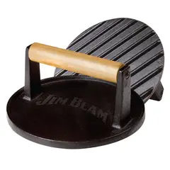 JIM BEAM - Prensa Para Hamburguesas Grill De Hierro Fundido