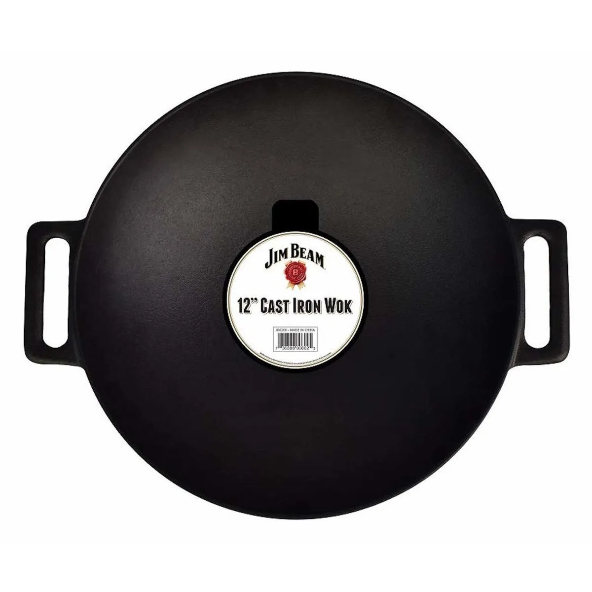 JIM BEAM - Wok Redondo 30,5 Cm De Hierro Fundido