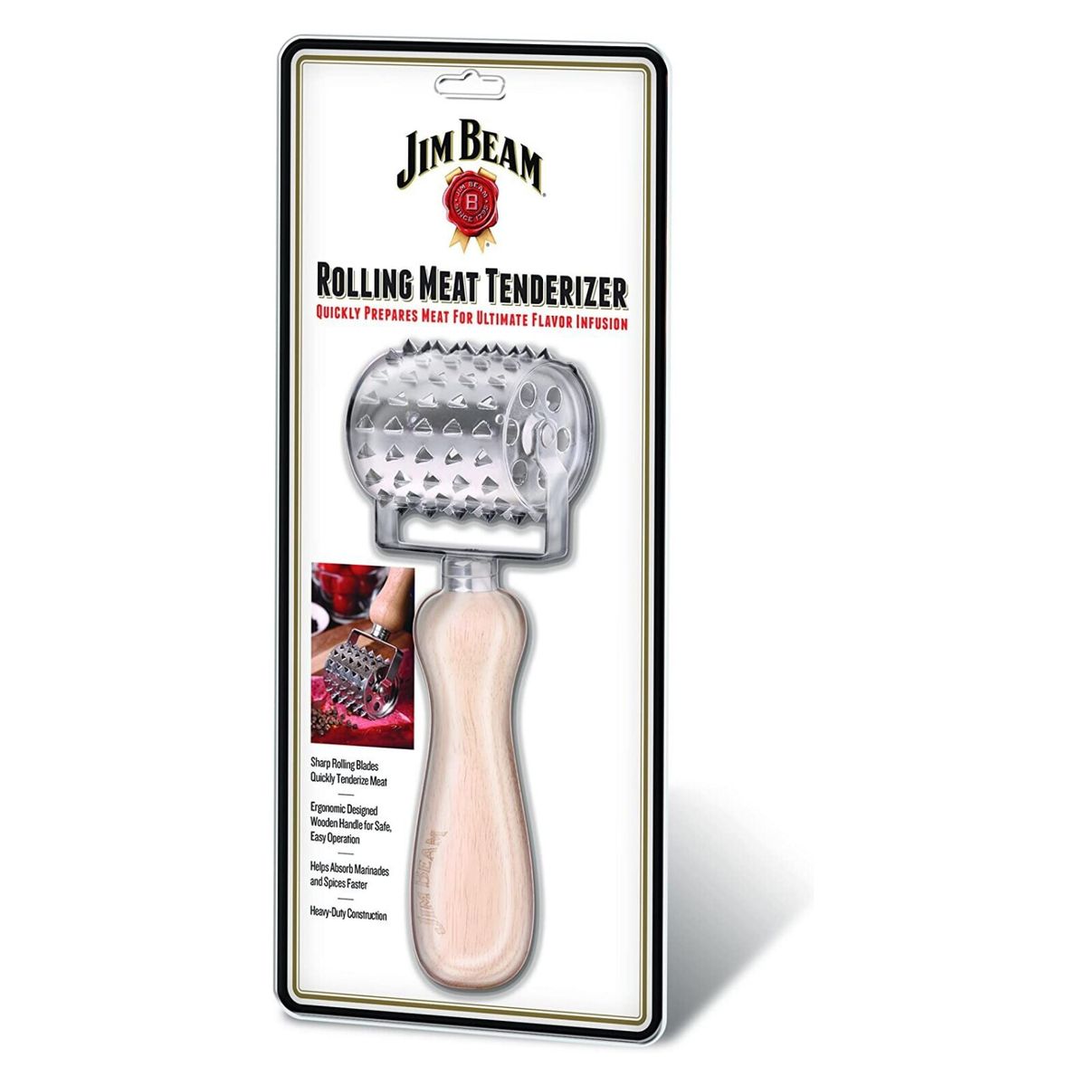 JIM BEAM - Tenderizador De Carne Con Mango Madera