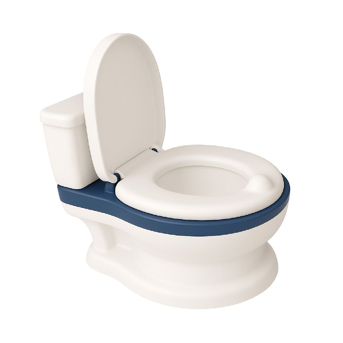 GLOWUP - Pelela 3 en 1 Little Toilet Blanco Azul con Sonido GlowUp