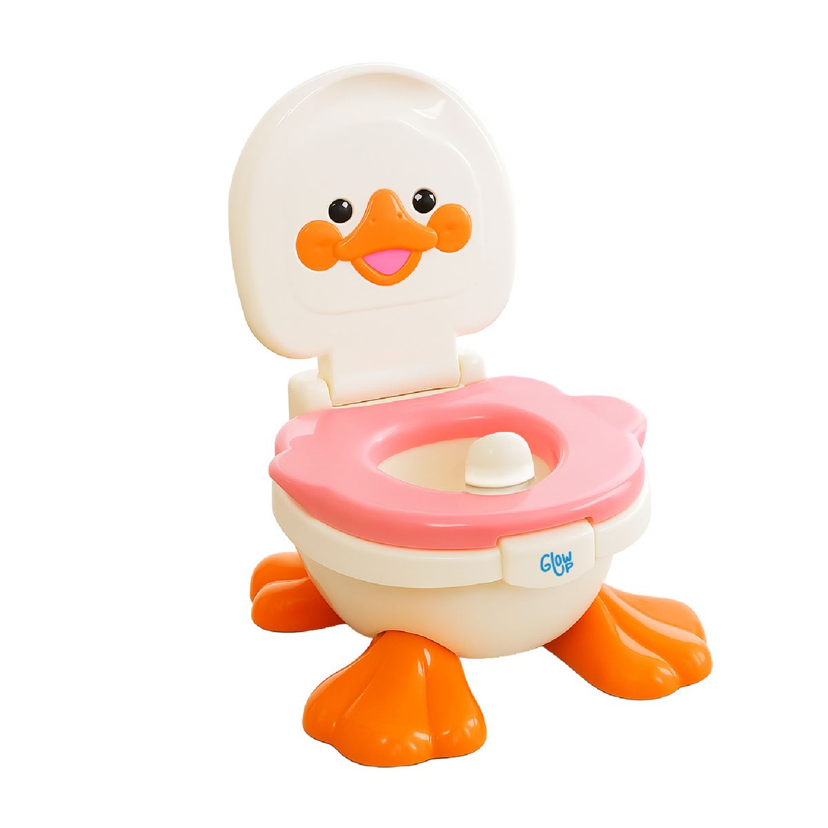 GLOWUP - Pelela Patito Duck Baby Potty 3 en 1 Rosada 18 a 36 meses