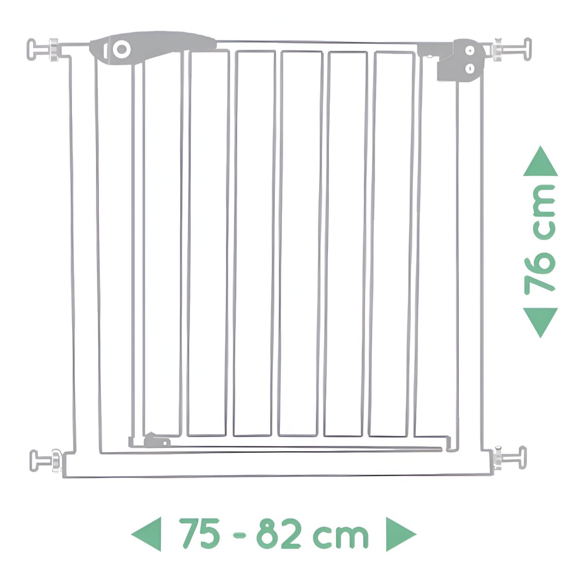 GLOWUP - Reja Puerta De Seguridad Escalera 76x4x82cm
