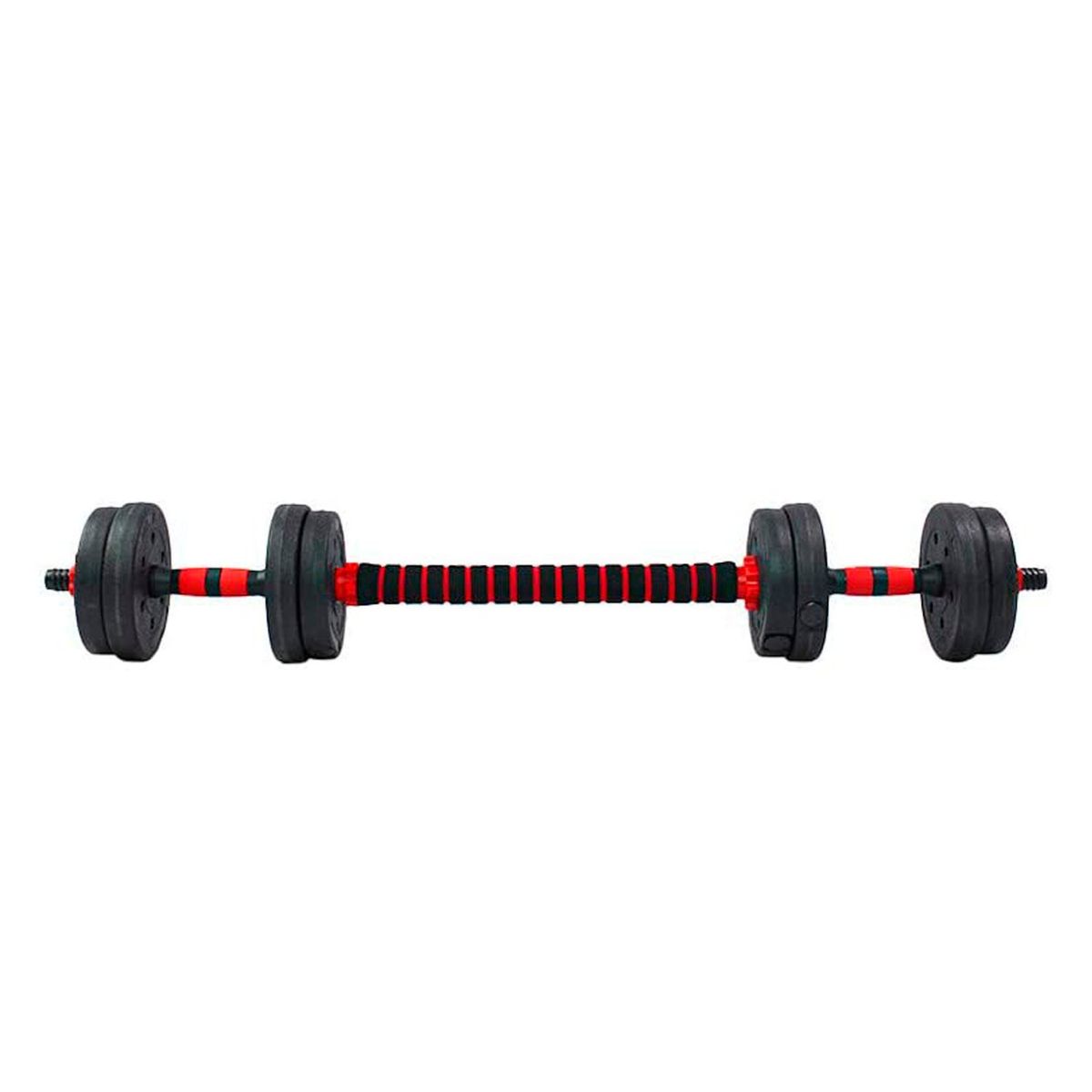 K FIT - Set Mancuernas Con Barra Ajustable 10Kg K-Fit