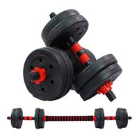 Set Mancuernas Con Barra Ajustable 20Kg K-Fit