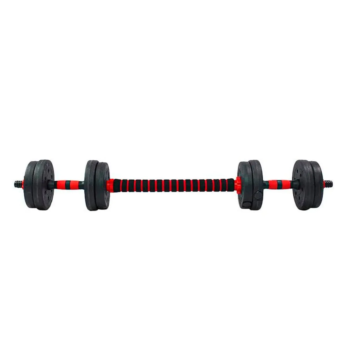 K FIT - Set Mancuernas Con Barra Ajustable 20Kg K-Fit