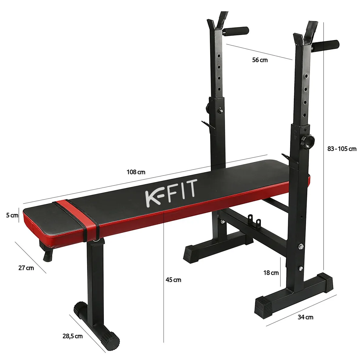 K FIT - Banca De Pesas Multifuncional Plegable