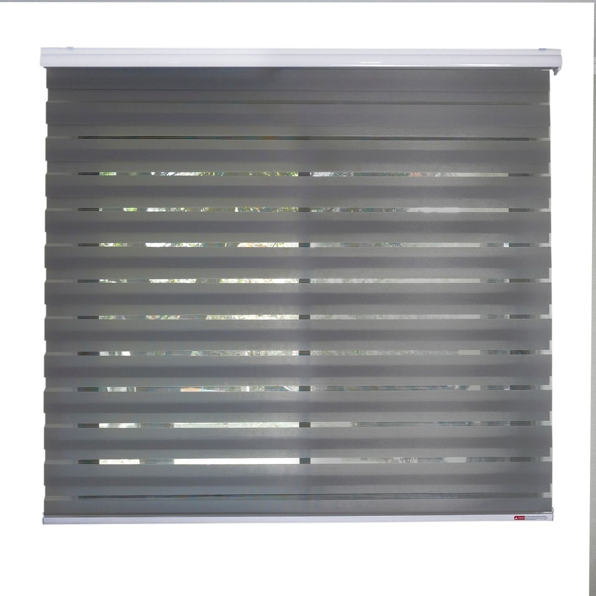 VINCENZI - Cortina Roller Duo Gris 160x160cm