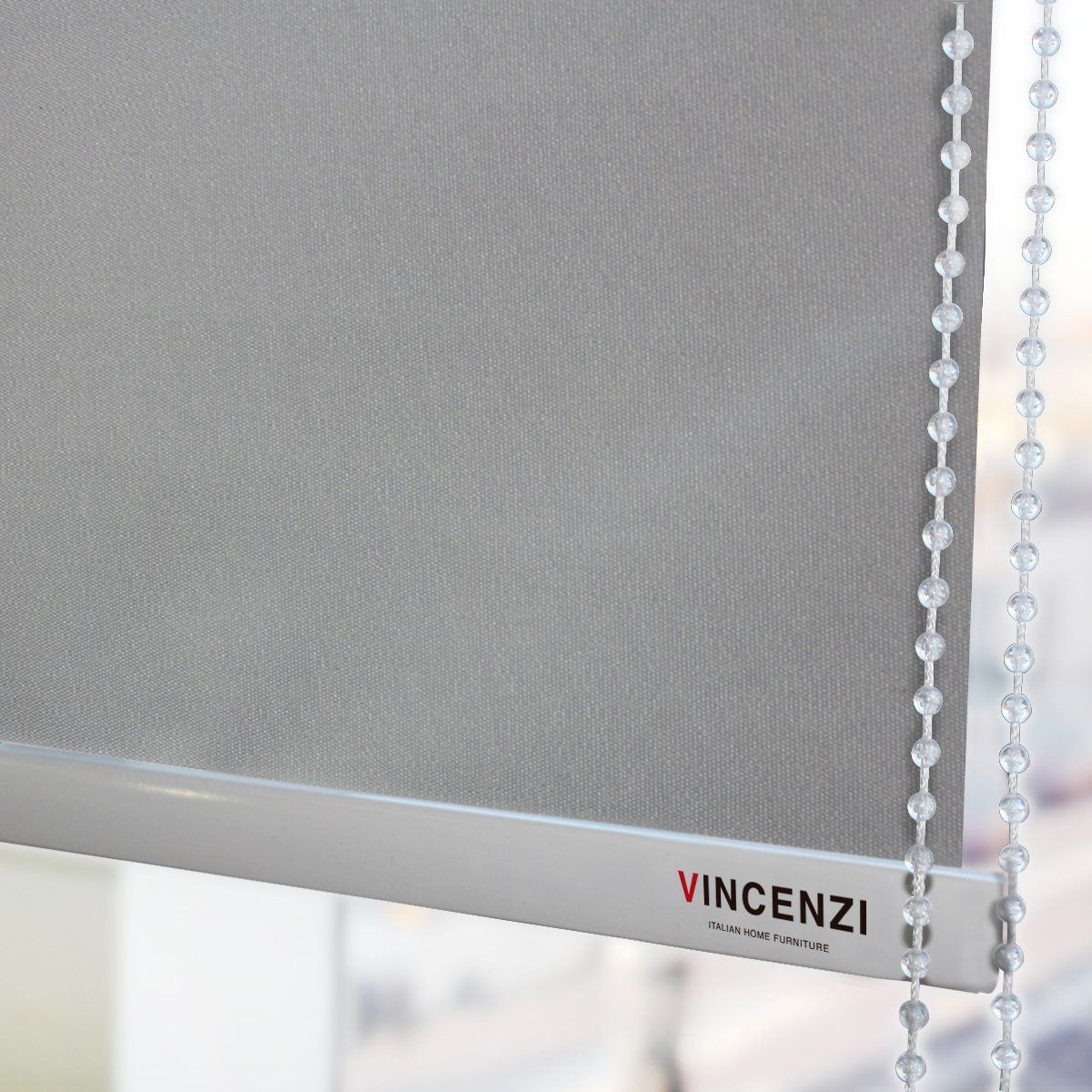 VINCENZI - Cortina Blackout Gris 150x230cm