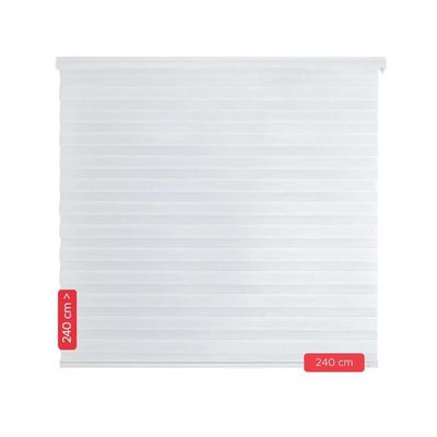 Imagen 2 del producto Cortina Tela Roller Duo Blanca 240x240cm