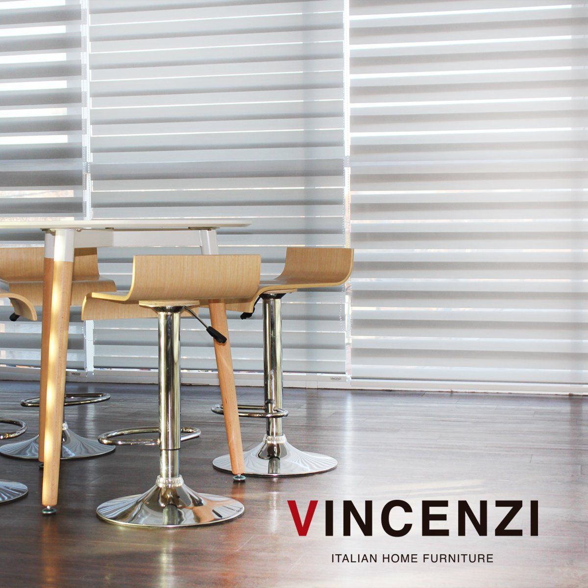 VINCENZI - Cortina Roller Duo Blanca 200x240cm