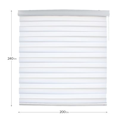 Imagen 2 del producto Cortina Roller Duo Blanca 200x240cm
