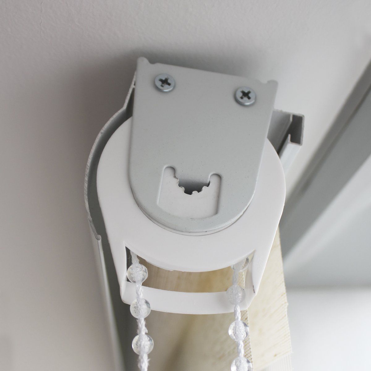 VINCENZI - Cortina Roller Duo Lino Blanco Grain 120x240cm