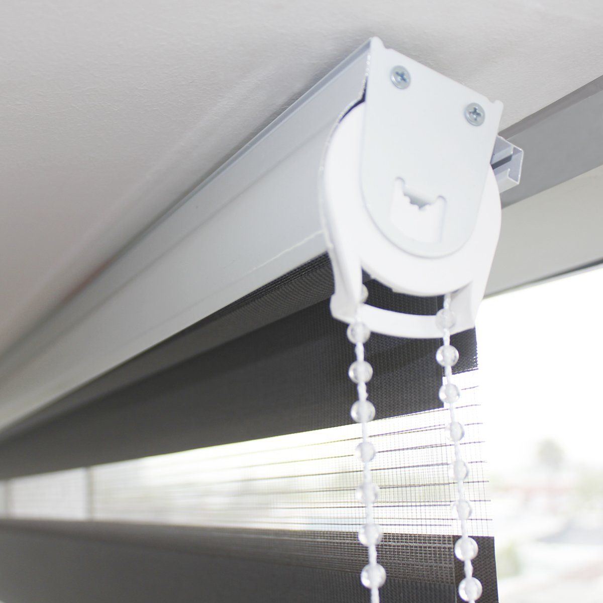 VINCENZI - Cortina Roller Duo Lino Gris Pepper 120x240cm