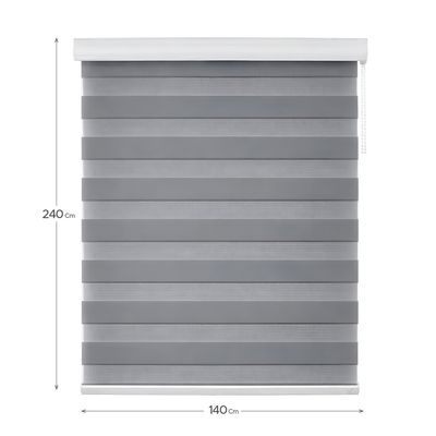 Imagen 2 del producto Cortina Roller Duo Gris 140x240cm
