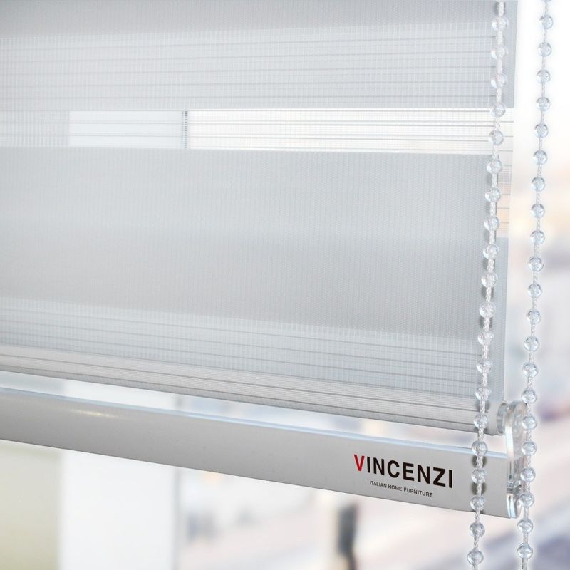 VINCENZI - Cortina Roller Duo Blanca 160 X 160 Cm