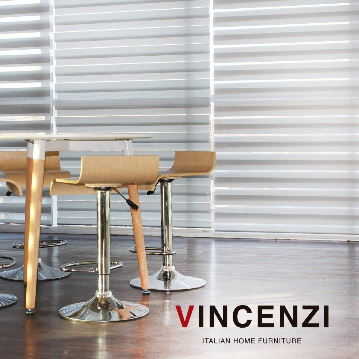 VINCENZI - Cortina Roller Duo Blanca 160 X 160 Cm