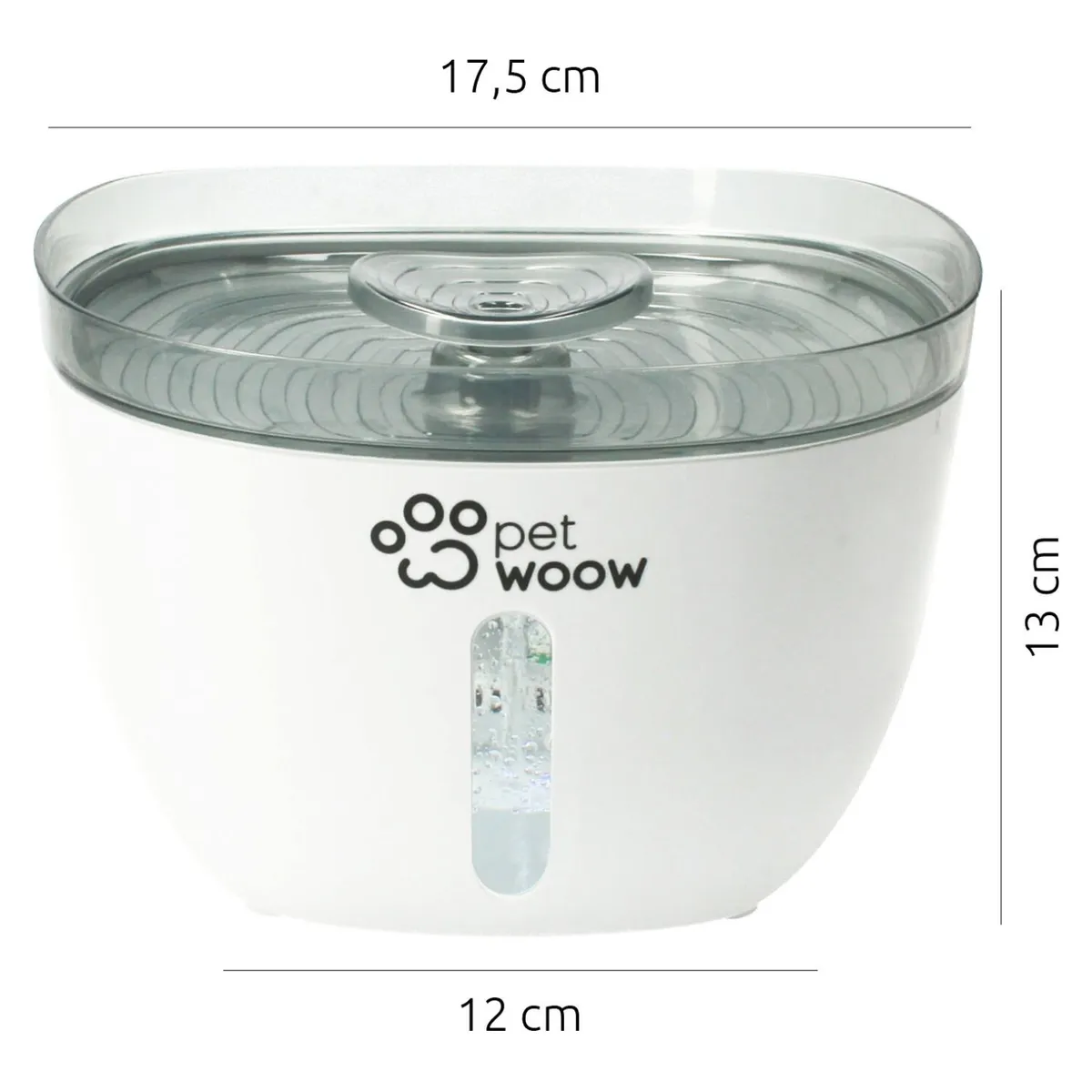 PETWOOW - Fuente de agua bebedero mascotas perros y gatos 2lt