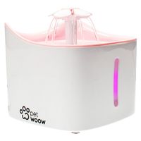 Fuente De Agua Bebedero Perros Y Gatos Rosada