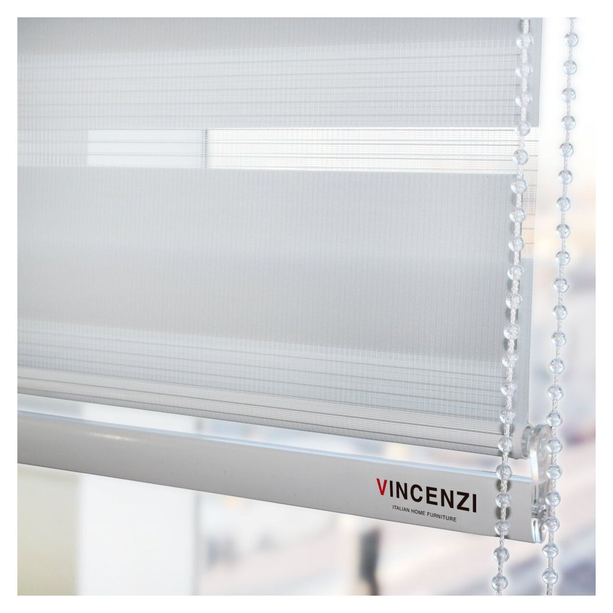 VINCENZI - Cortina Roller Duo Blanca 160x240cm
