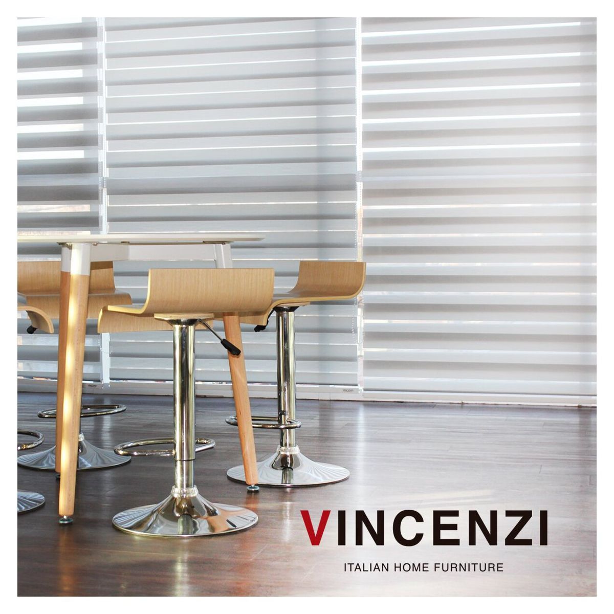 VINCENZI - Cortina Roller Duo Blanca 160x240cm