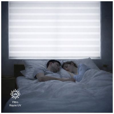 Imagen 2 del producto Cortina Roller Duo Blanca 160 x 240 cm