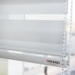 VINCENZI - Cortina Roller Duo Blanca 120x160cm