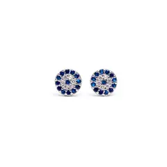 LA GARZA - Aros Mujer Plata Ojo Turco Protector