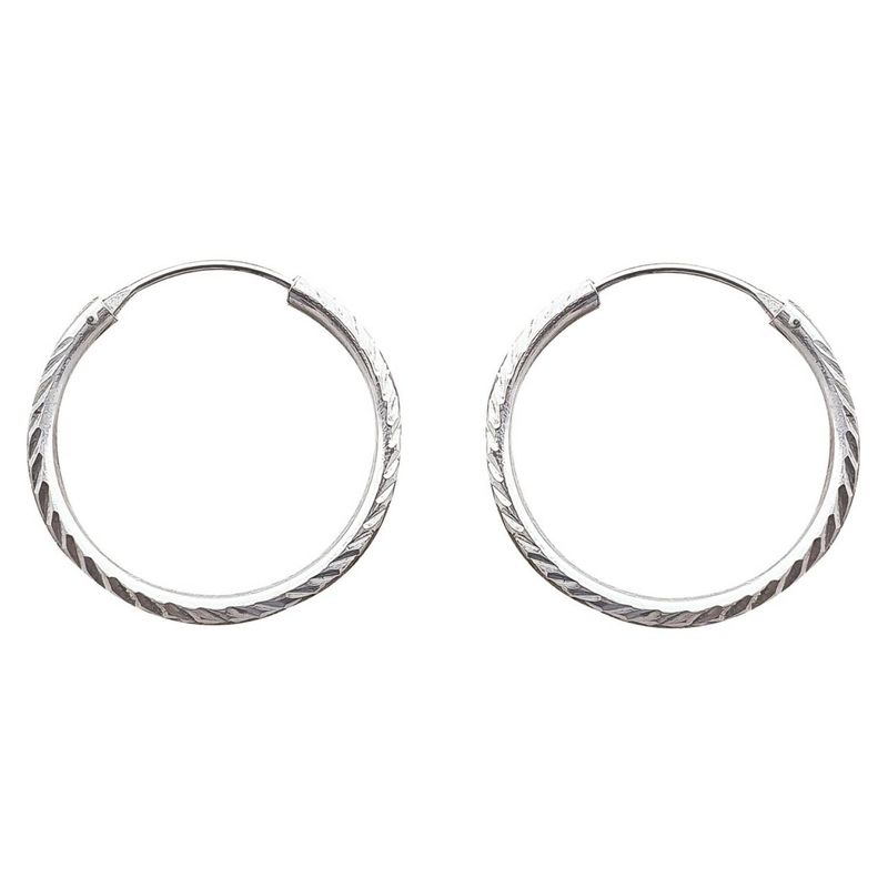 LA GARZA - Aros Mujer Plata Argolla Perfilados