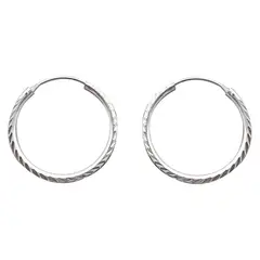 LA GARZA - Aros Mujer Plata Argolla Perfilados