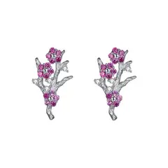 JOYAS CRISOL - Aros Mujer Plata Sakura