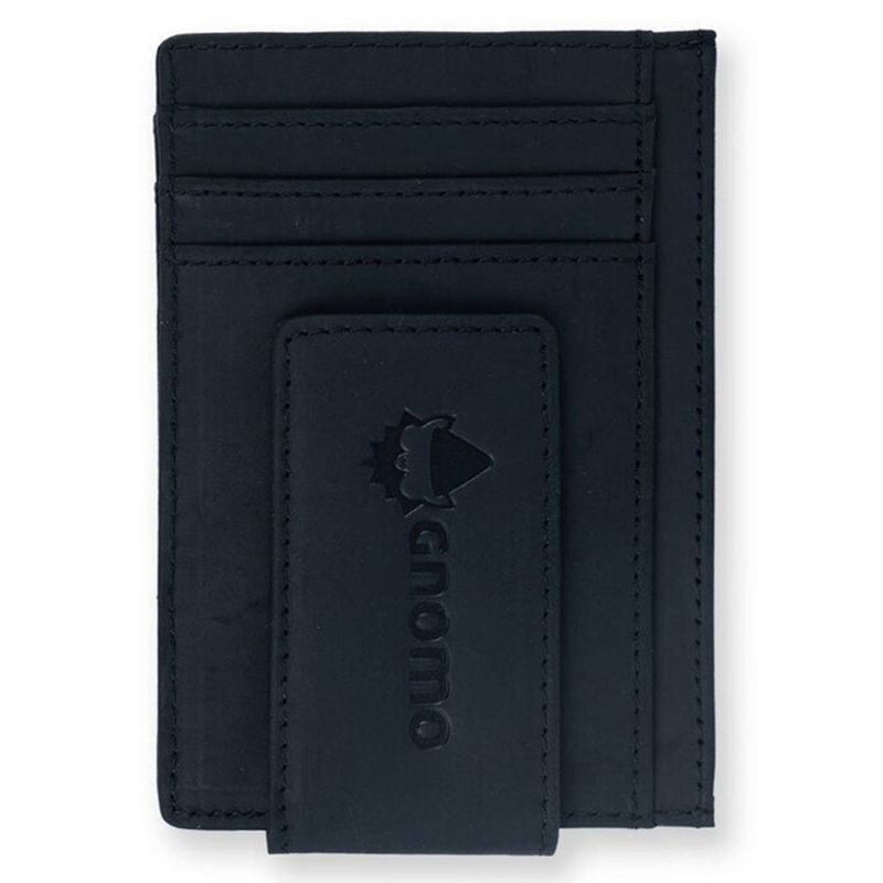 GNOMO - Tarjetero Novip Black Leather
