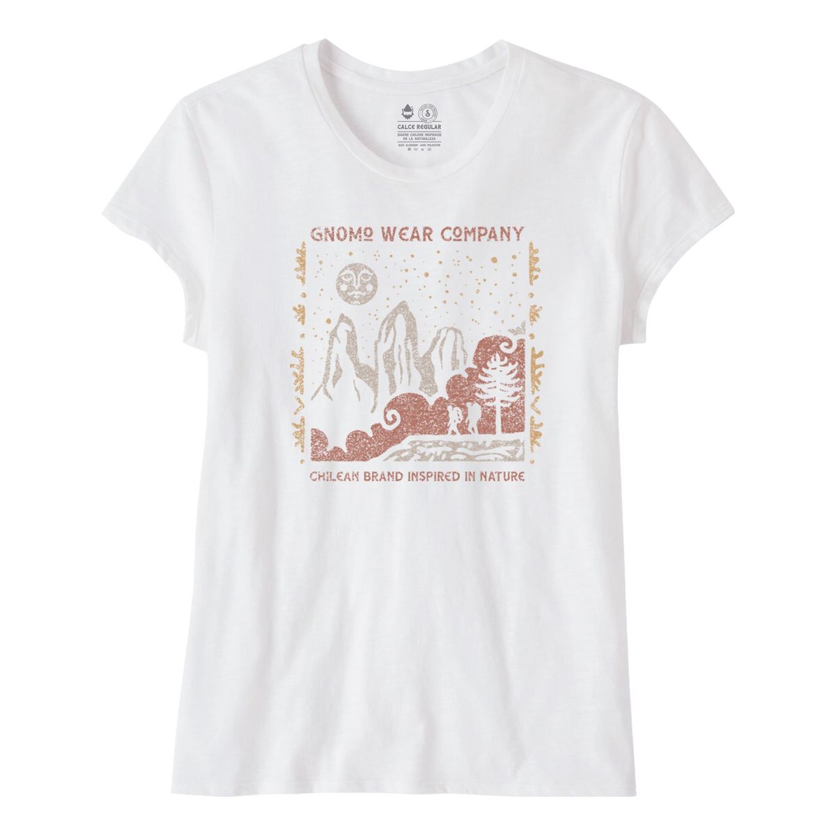 GNOMO - Polera F-2 Blanca Mujer