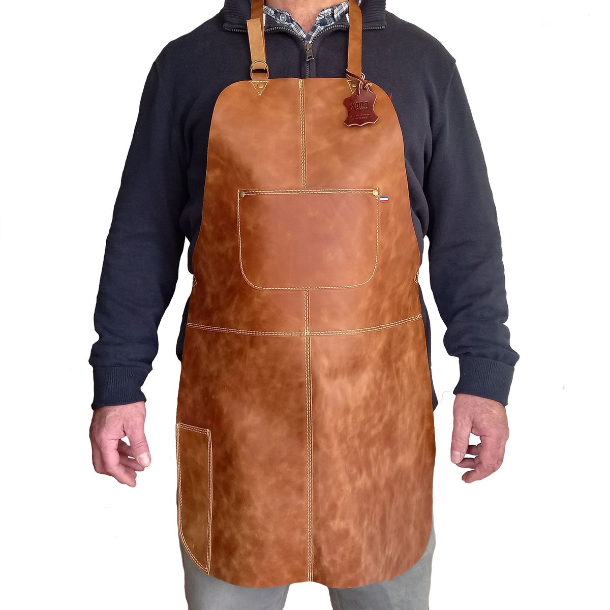 XONA DISEÑO - Pechera de Cuero Rustico