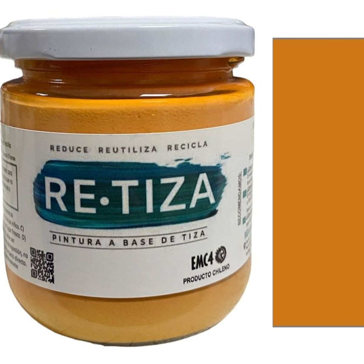 RETIZA - NARANJO CLARO  250 grs. Pintura Tizada/Vintage base agua mate