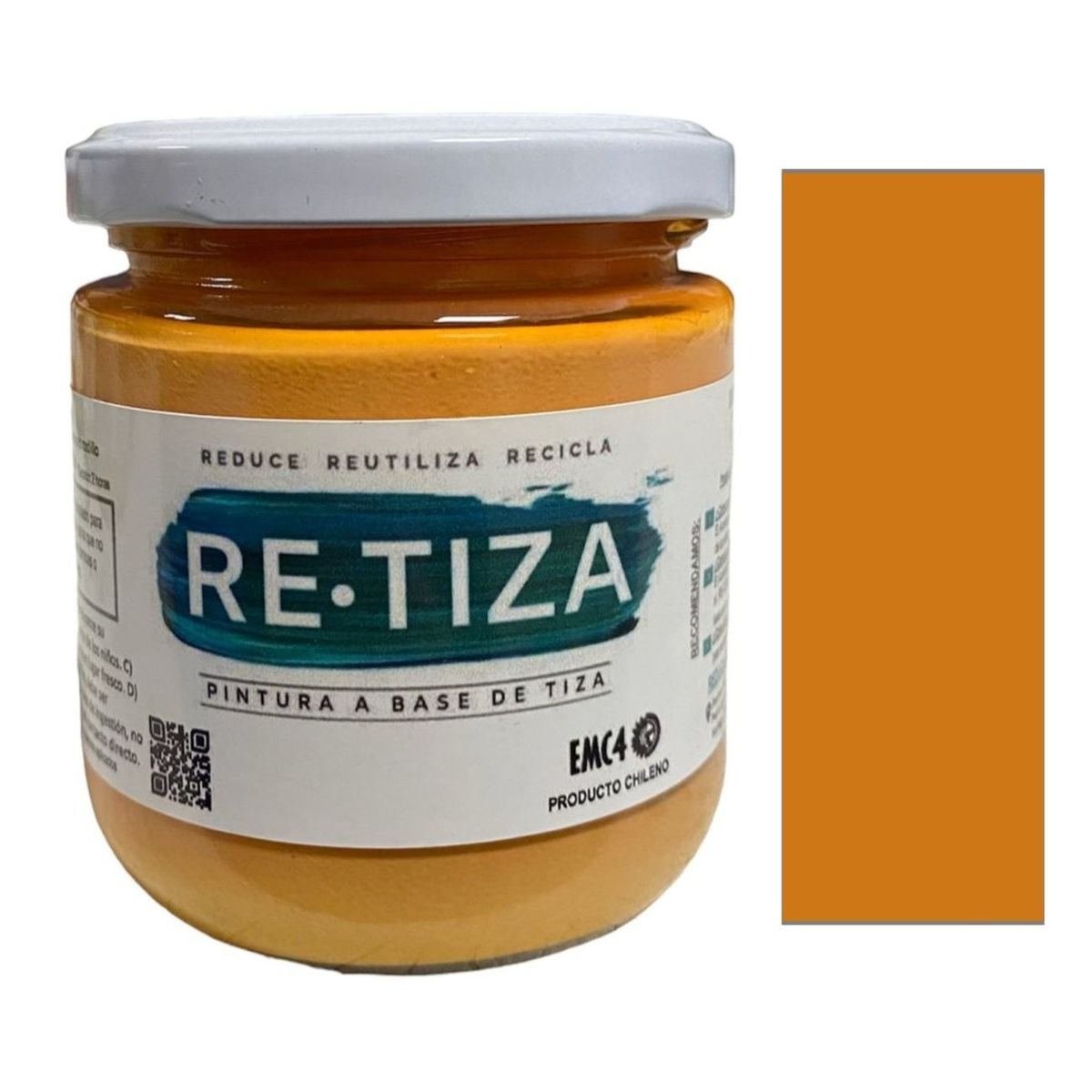 RETIZA - NARANJO CLARO  250 grs. Pintura Tizada/Vintage base agua mate