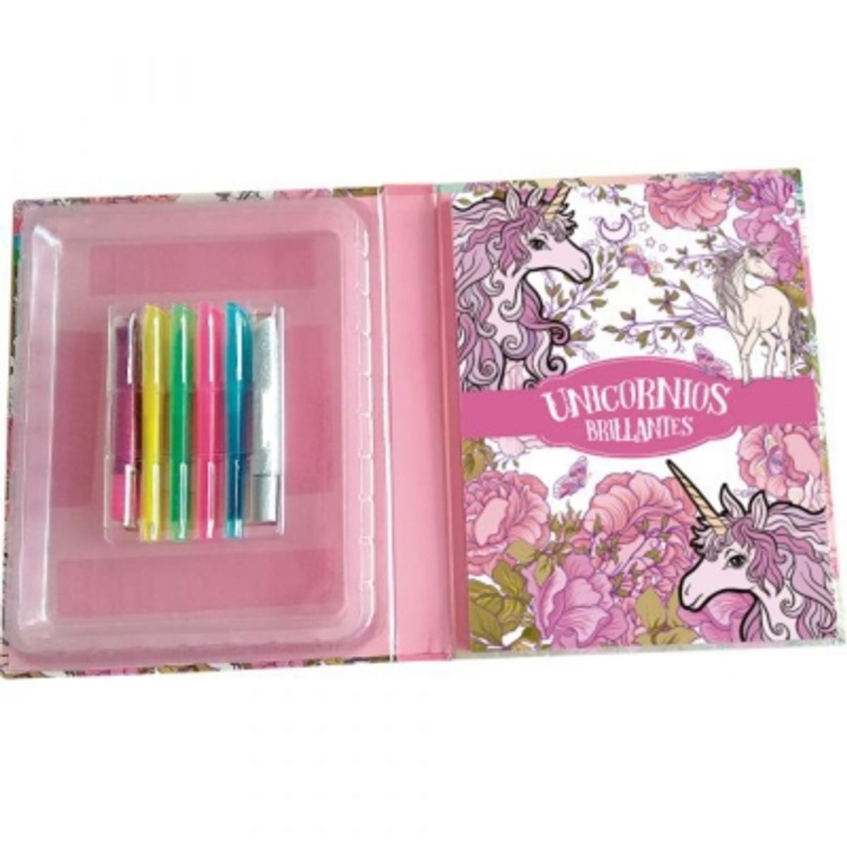 LATINBOOKS - Megakit De Arte -Unicornios Brillantes
