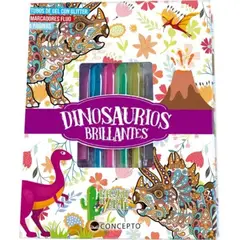 LATINBOOKS - Megakit De Arte -Dinosaurios Brillantes
