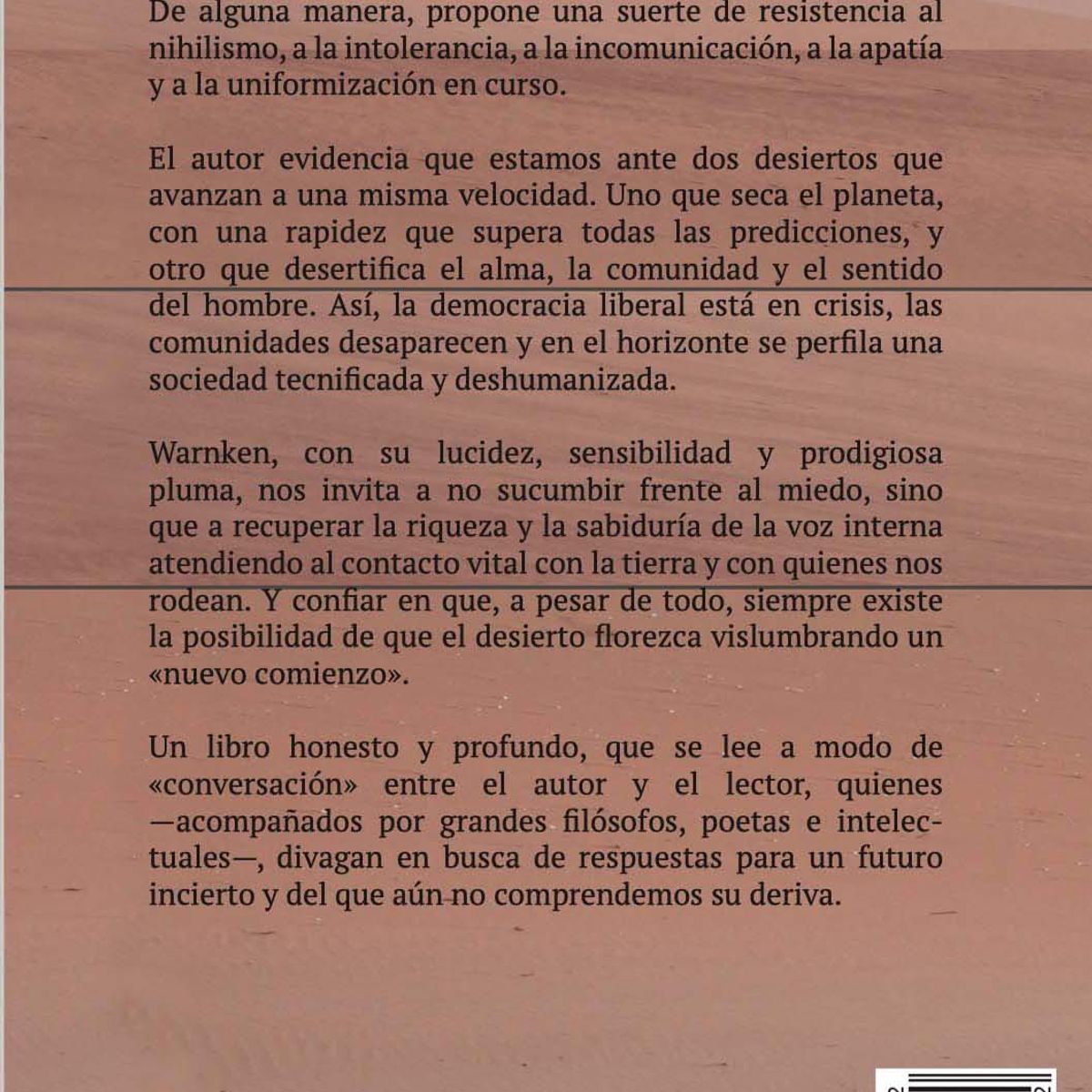 EL MERCURIO - EL DESIERTO AVANZA… - Warnken Cristián