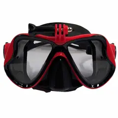 GENERICO - MASCARA DE BUCEO STRETCH GO PRO CAZASUB - Rojo