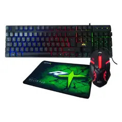 REPTILEX - Combo Gamer Teclado Mouse Mousepad
