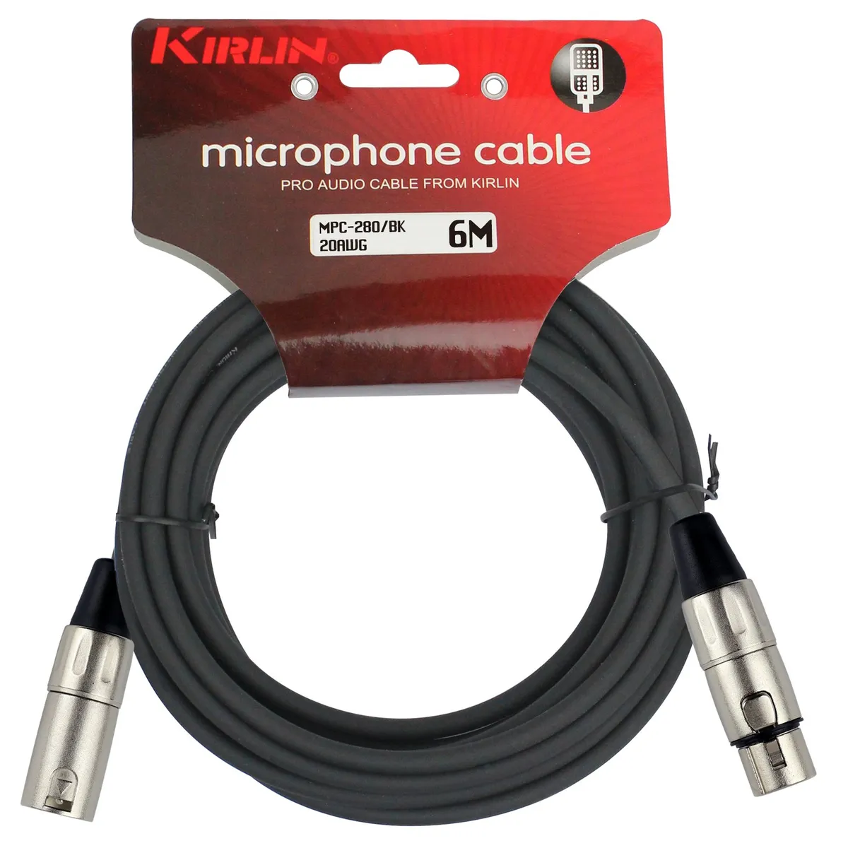 KIRLIN - Cable Micrófono Kirlin Serie C Xlr 6M Mpc-280-6