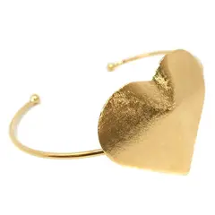 GAB JOYAS - Esclava corazón baño en oro amarillo