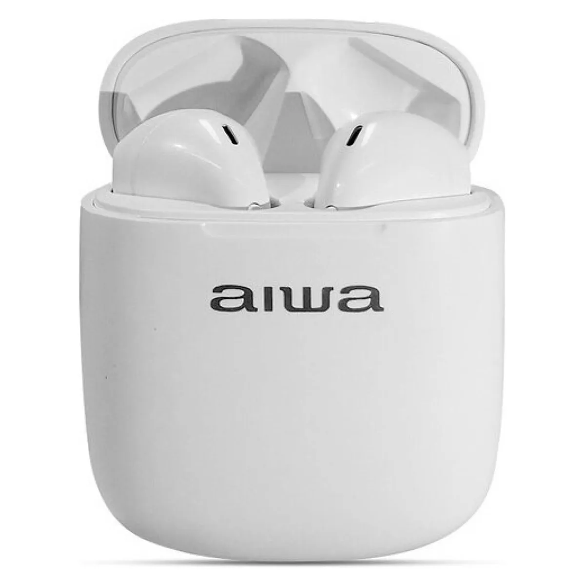 AIWA - Audífonos Aiwa Bluetooth 5.0 - 24h Batería, Cancelación Ruido - Blanco