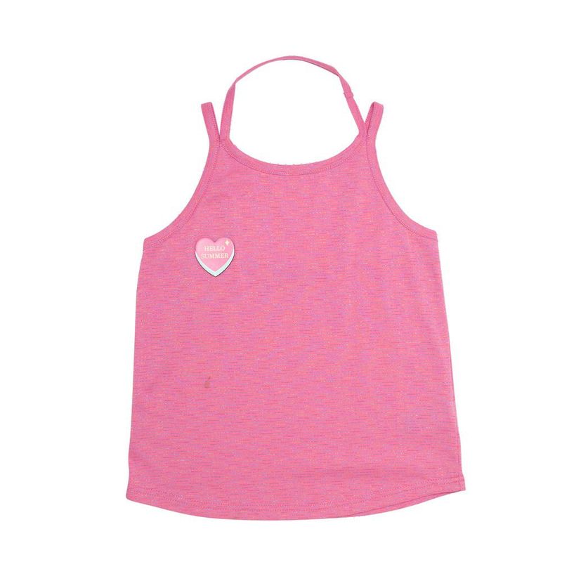 PILLIN - Polera Sin Mangas Algodón Verano Niña Fucsia PILLIN