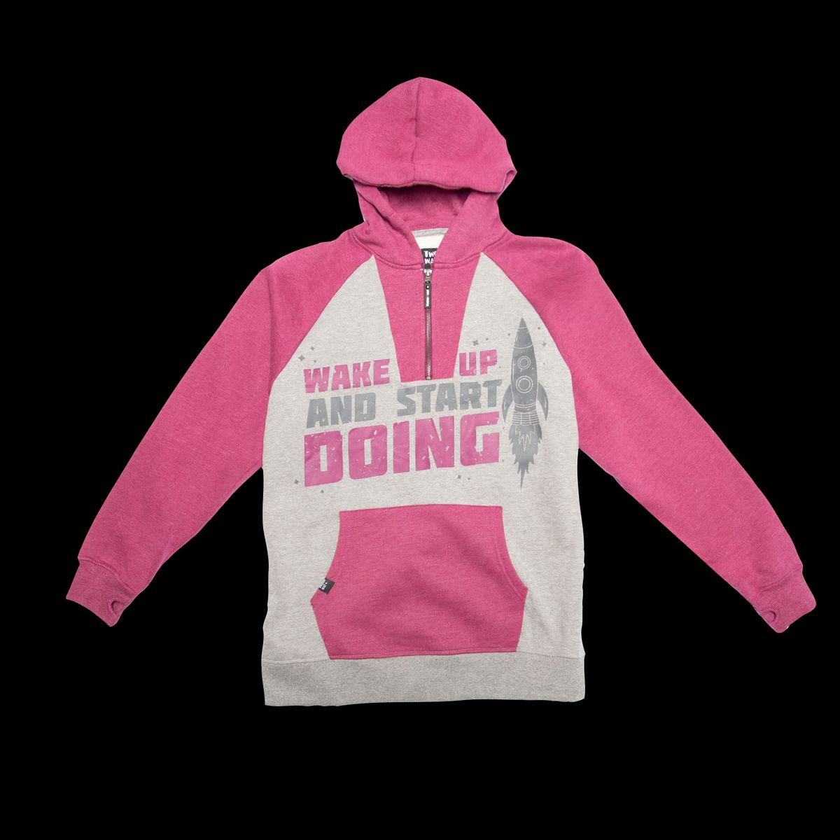 PILLIN - Poleron Capucha Algodón Invierno Niño Gris PILLIN.