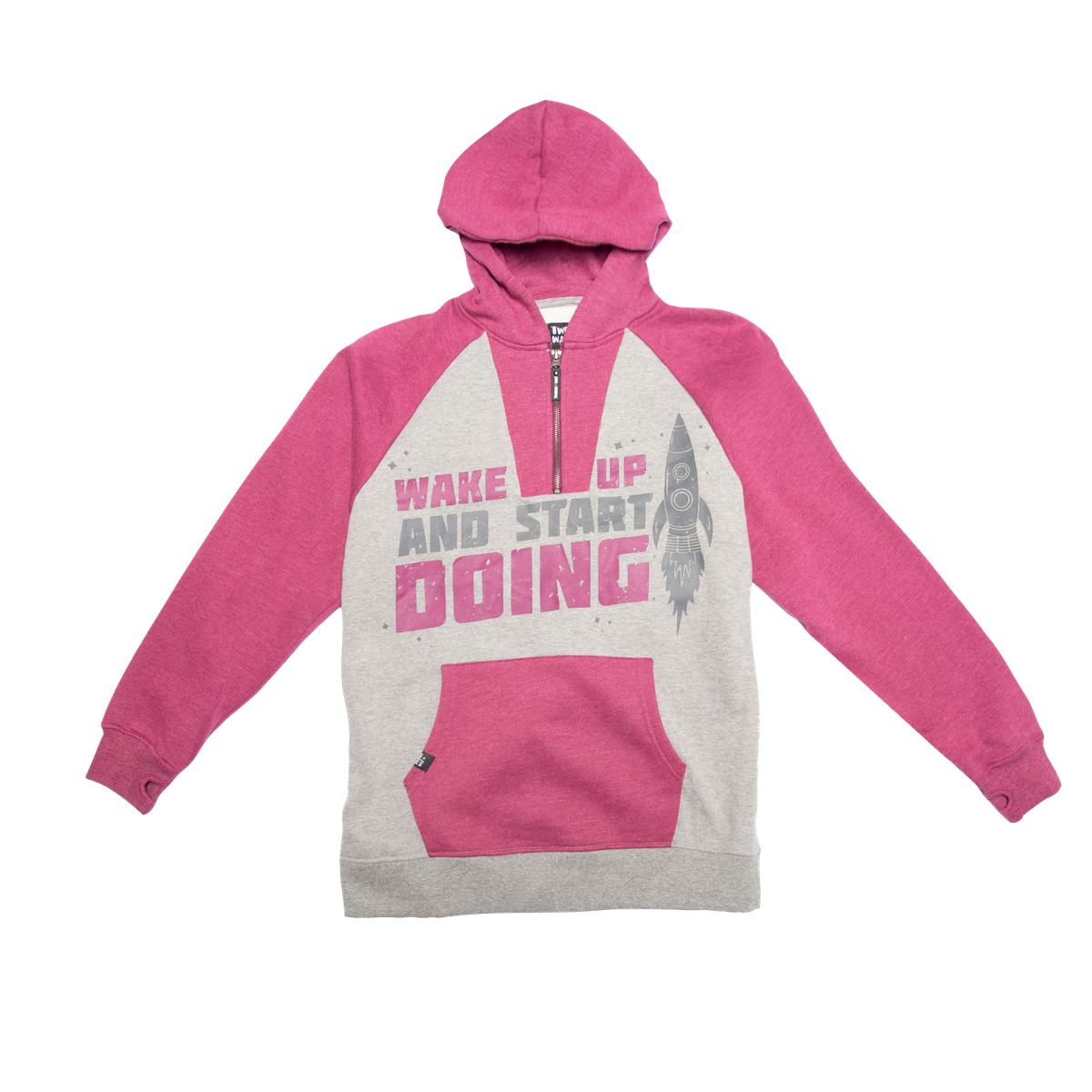 PILLIN - Poleron Capucha Algodón Invierno Niño Gris PILLIN.